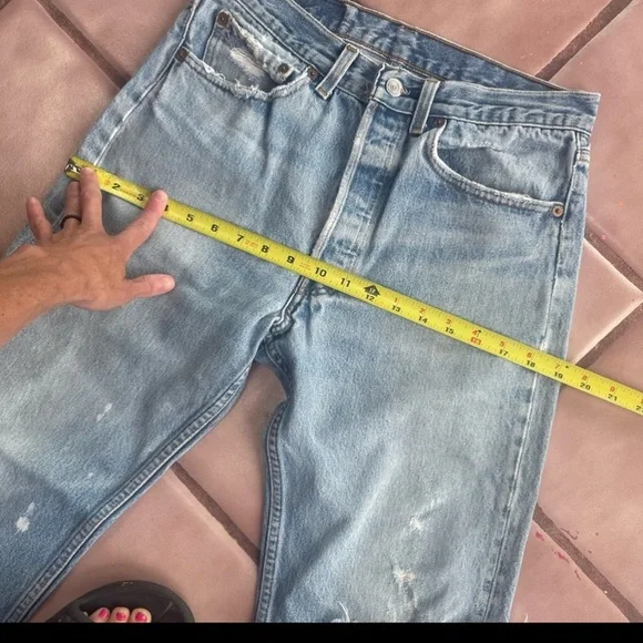 🤩 SOLD-Vtg 80s 501xx Button-fly Levi Jeans 28”X 29” - Picture 9 of 14